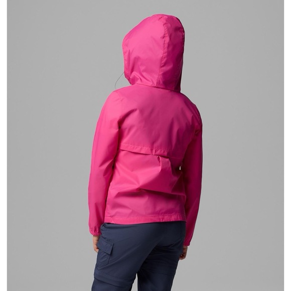 Columbia Kids Girls Pink rain Jacket Switchback Size S, 7-8 - Picture 14 of 16